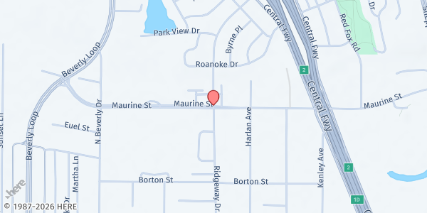 Map showing Produce Express - Solid Rock House of God at 2202 Maurine St, Wichita Falls, TX