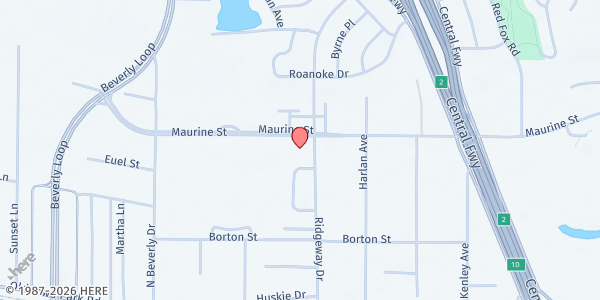 Map showing Solid Rock House of God at 2201 Maurine St, Wichita Falls, TX