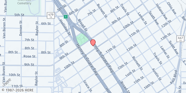 Map showing Sonshine House at 912 Broad St., Wichita Falls, TX