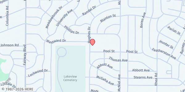 Map showing Southwest Boys & Girls Club at 4313 Hughes Dr, Wichita Falls, TX