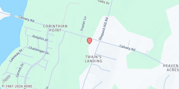 Map showing Kingdom Harvest COGIC at 13529 Calvary Rd., Willis, TX