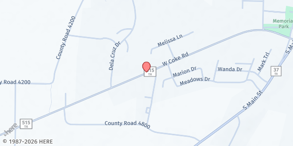 Map showing Winnsboro CRC at 719 W Coke Rd, Bldg 4, Winnsboro, TX