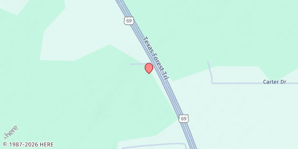 Map showing Zavalla Food Pantry at 21898 US 69 S, Zavalla, TX