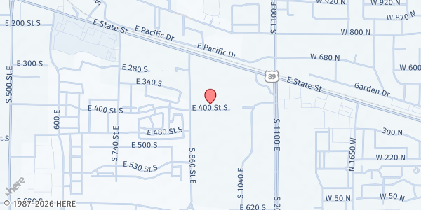 Map showing Tabitha's Way - American Fork at 920 E State Rd., American Fork, UT