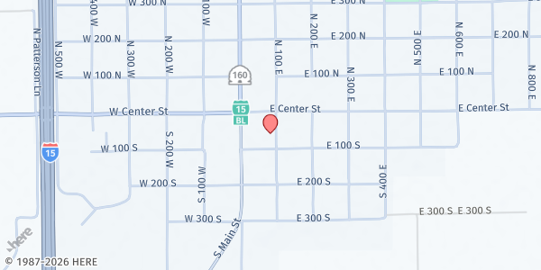 Map showing Beaver County Food Network at 60 S 100 E St, Beaver, UT