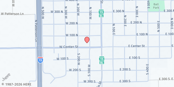 Map showing The Church of Jesus Christ of Latter-day Saints - Beaver at 15 N 100 W St, Beaver, UT