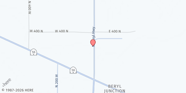 Map showing Care and Share - Beryl Junction at 291 North Beryl Hwy., Beryl Junction, UT