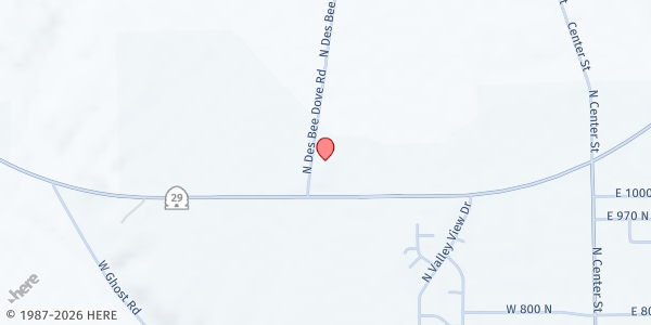 Map showing Human Services Department at 1060 N Des Bee Dove Rd, Castle Dale, UT