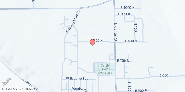 Map showing The Church of Jesus Christ of Latter-day Saints - Castle Dale at 165 W 800 N, Castle Dale, UT