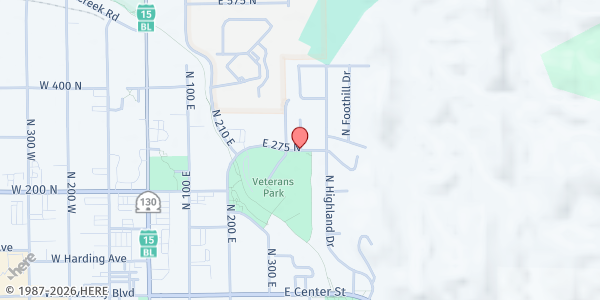 Map showing LDS Bishop's Storehouse - Cedar City at 219 E. 275 S., Cedar City, UT