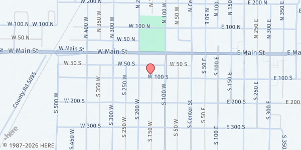 Map showing Central Utah Food Sharing - Delta at 162 W 100 S Rd, Delta, UT