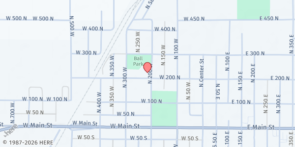 Map showing The Church of Jesus Christ of Latter-day Saints - Delta at 222 W 200 N Rd, Delta, UT