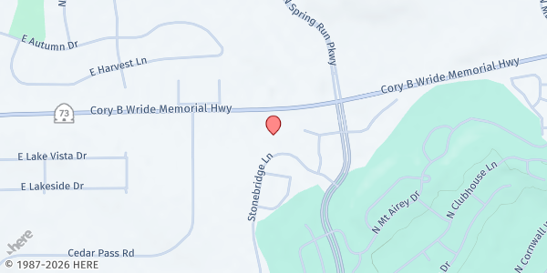 Map showing Rockwell Charter High School at 3435 E Stonebridge Ln, Eagle Mountain, UT