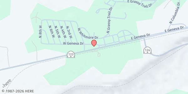 Map showing East Carbon Community Church at 501 Hwy 123, East Carbon, UT