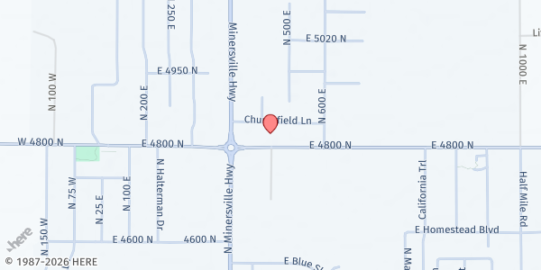 Map showing Enoch City Mobile Pantry at 451 E Midvalley Rd, Enoch, UT