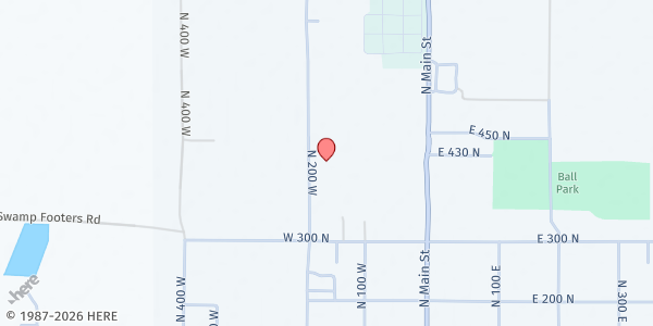 Map showing The Church of Jesus Christ of Latter-day Saints - Ephraim at 450 N 200 W, Ephraim, UT