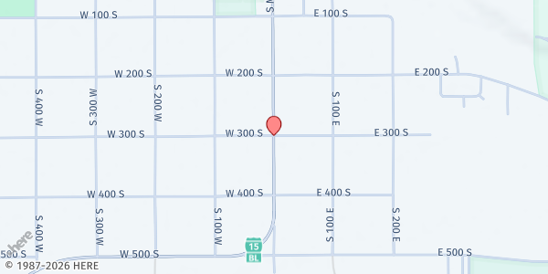 Map showing Central Utah Food Sharing - Fillmore at 298 S Main St, Fillmore, UT