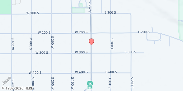 Map showing Central Utah Food Sharing - Fillmore Food Distribution Center at 263 S Main St, Fillmore, UT