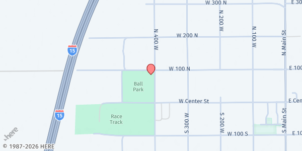 Map showing Deseret Industries Home Storage Center at , Fillmore, UT