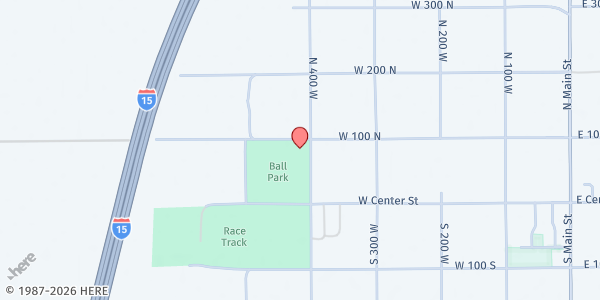 Map showing LDS Bishop's Storehouse - Fillmore at 85 N 400 W Rd., Fillmore, UT
