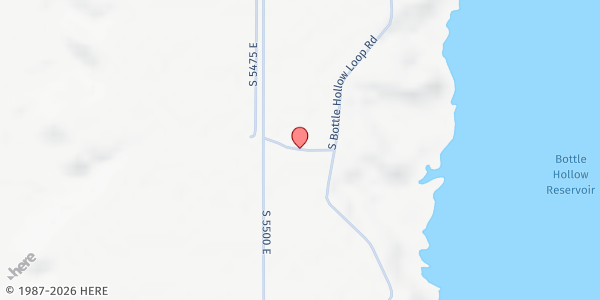 Map showing Ute Indian Tribe Food Pantry at 7252 E. 1000 S., Fort Duchesne, UT