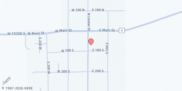 Map showing Goshen Senior Center at 79 S Center St., Goshen, UT