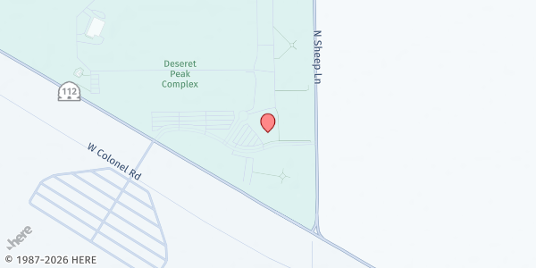 Map showing Grantsville Mobile Pantry - Food Distribution Center at 2930 UT-112, Grantsville, UT