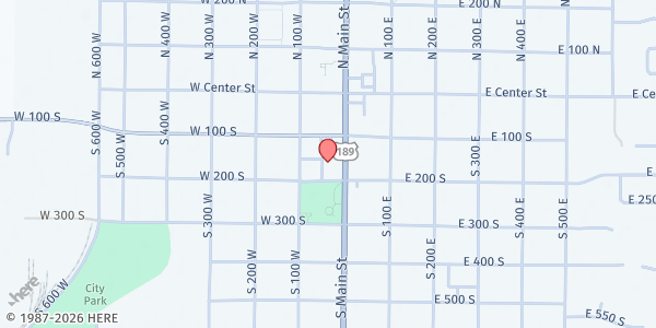 Map showing CAS - Heber Food Pantry at 34 W 200 S Ste 4, Heber City, UT