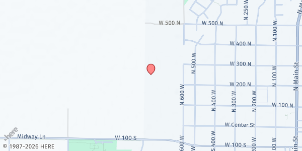 Map showing MVF Church Heber at 271 N 600 W, Heber City, UT