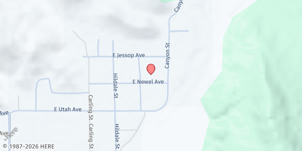 Map showing Hildale Library at 440 Newel Ave., Hildale, UT