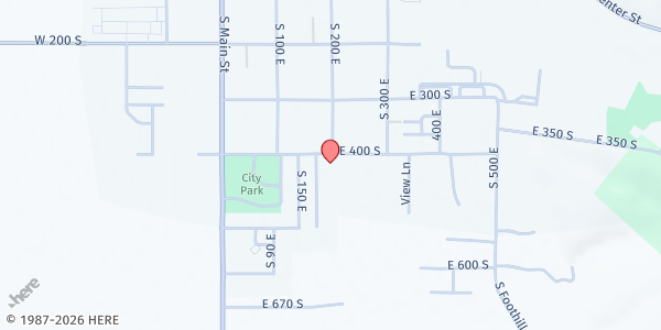 Map showing Kamas Valley Food Pantry at 190 E 400 S, Kamas, UT
