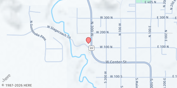 Map showing Earth Community Garden & Food Pantry at 125 US-89, Kanab, UT
