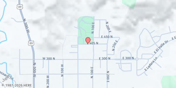 Map showing Kanab Food Pantry - Food Distribution Center at 56 W 450 N St, Kanab, UT