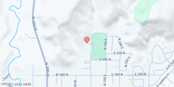 Map showing Kane County Care & Share - Kanab at 56 W 450 N St, Kanab, UT