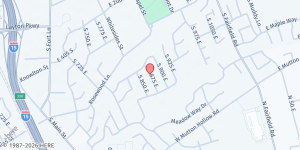 Map showing Open Doors - Layton at 875 E. Hwy 193, Layton, UT