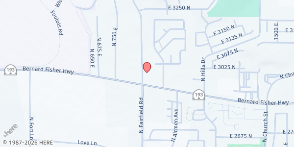 Map showing Open Doors Main Location at 875 UT-193, Layton, UT