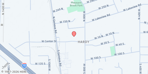 Map showing LDS Bishop's Storehouse - Lindon at 940 W Center St., Lindon, UT