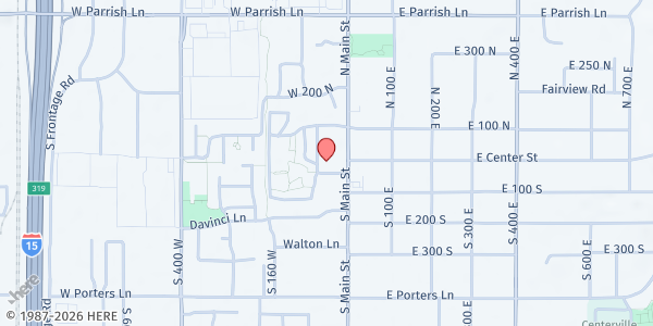 Map showing LDS Bishop's Storehouse - Manti at 50 W. 50 S., Manti, UT