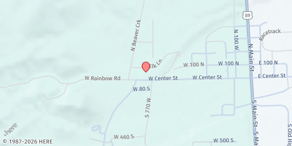 Map showing The Church of Jesus Christ of Latter-day Saints - Marysvale at 800 W Bullion Ave, Marysvale, UT