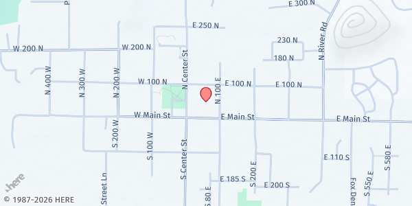Map showing LDS Bishop's Storehouse - Midway at 31 E Main St., Midway, UT
