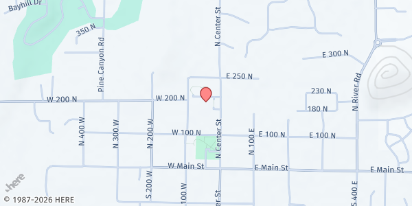 Map showing The Church of Jesus Christ of Latter-day Saints - Midway at 165 N Center St, Midway, UT