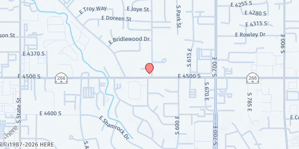 Map showing Jewish Family Service - Salt Lake at 495 E. 4500 S., Millcreek, UT