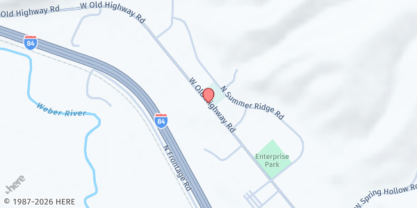 Map showing Morgan County Food Pantry - Mobile Pantry at Behind fire station, Morgan, UT