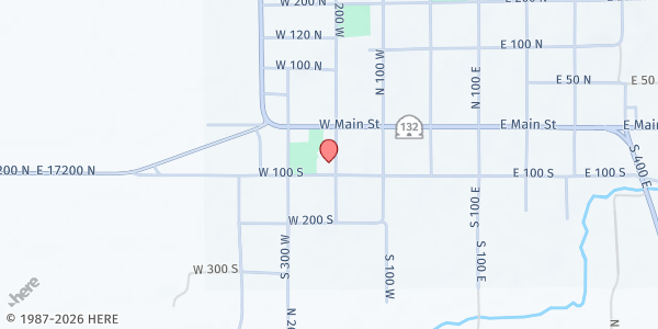 Map showing Moroni Senior Center at 80 S. 200 W., Moroni, UT