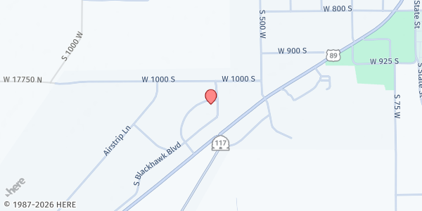 Map showing Sanpete Pantry at 1080 Blackhawk Blvd, Mt Pleasant, UT