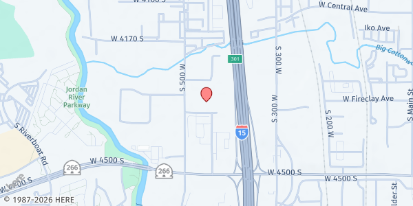 Map showing Calvary Thrift Food Pantry at 460 W Century Dr., Murray, UT