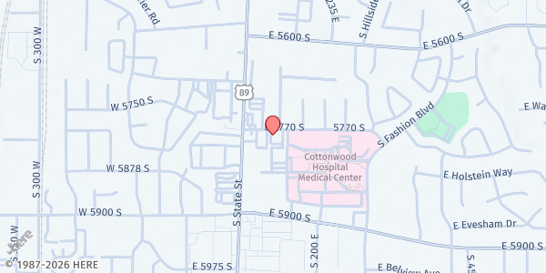 Map showing Murray Children's Pantry at 170 E. 5770 S., Murray, UT