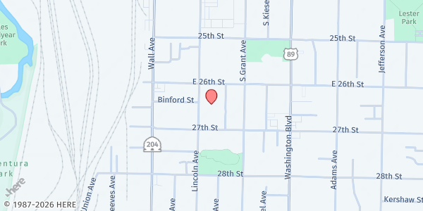 Map showing Agency on Aging - Weber-Morgan Area at 237 26th St., Ogden, UT