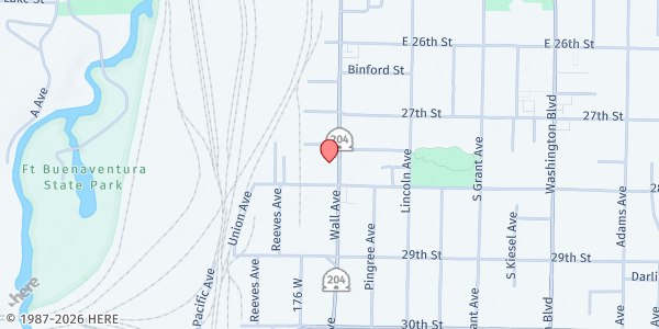 Map showing Ogden Rescue Mission at 2775 Wall Ave., Ogden, UT