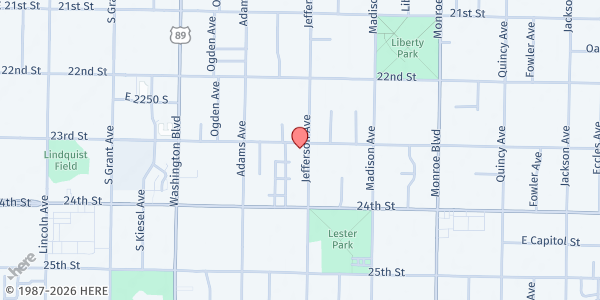 Map showing Share Inc. - Ogden at 575 23rd St., Ogden, UT